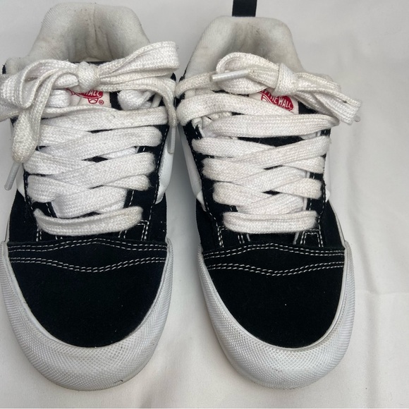 Vans Knu Skool Shoe in Black / White Size women 7 - Picture 6 of 12